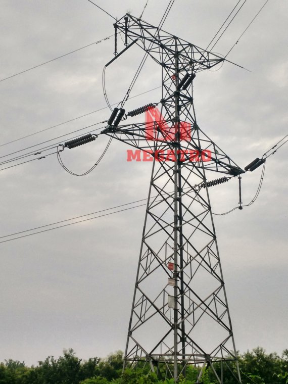 Megatro 220kv 2b8-DJ Sc Heavy Angle and Terminal Transmission Tower ...